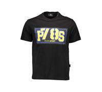 Plein Sport Kontrast TShirt mit Rundhals und Logo - Größe: M