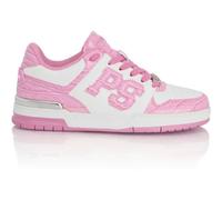 Sneaker PLEIN SPORT "Cocco Crocco Geprägt", Herren, Gr. 42, Normalschaft, pink (0103, weiß, rose), Schuhe Sneaker (31770327-42) 0103, weiß, rose