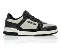 Sneaker PLEIN SPORT "Low-Top-Sneaker", Damen, Gr. 47, Normalschaft, schwarz-weiß (0102, weiß, schwarz), Schuhe Sneaker (29960054-47) 0102, weiß, schwarz