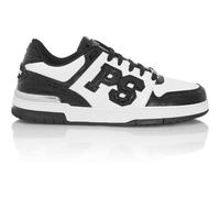 Sneaker PLEIN SPORT "Low-Top Sneakers PS Cocco", Herren, Gr. 43, Normalschaft, 0102, weiß, schwarz, Schuhe Sneaker (90798863-43) 0102, weiß, schwarz