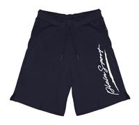 Plein Sport Marineblaue Shorts mit großem Signature-Logo XL