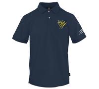 Plein Sport Marineblaues Poloshirt mit kleinem Tiger-Kratzlogo S