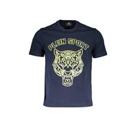 Plein Sport Navy Logo TShirt Kurzarm Rundhals - Größe: XL