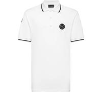 Poloshirt PLEIN SPORT "Poloshirt", Herren, Gr. XL, weiß (01, weiß), Obermaterial: 100% Baumwolle, Shirts (85826010-XL) 01, weiß