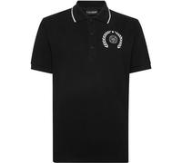 Poloshirt PLEIN SPORT "Carbon Tiger", Herren, Gr. 3XL, 0201, schwarz, weiß, Obermaterial: 100% Baumwolle, Shirts (10214408-XXXL) 0201, schwarz, weiß