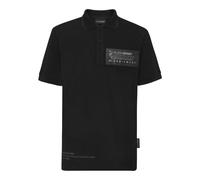 PLEIN SPORT Herren Polo Poloshirt (PP14261) L Schwarz