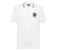 Poloshirt PLEIN SPORT "Poloshirt", Herren, Gr. S, 0201, schwarz, weiß, Obermaterial: 100% Baumwolle, Shirts (78119965-S) 0201, schwarz, weiß