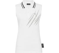 Poloshirt PLEIN SPORT "Scratch", Damen, Gr. S, weiß (01, weiß), Obermaterial: 100% Baumwolle, Shirts (95868838-S) 01, weiß