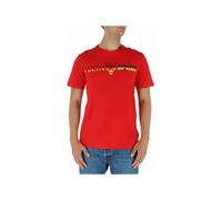 Plein Sport Sommer T-Shirt Rot 100% Baumwolle 381316 - Größe: M