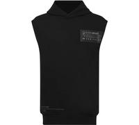 Hoodie PLEIN SPORT "Sport Top", Herren, Gr. XXL, schwarz (0202, schwarz, schwarz), Obermaterial: 88% Baumwolle, 12% Polyester, Sweatshirts (63335729-XXL) 0202, schwarz, schwarz