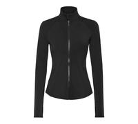 Yoga-Sweatjacke PLEIN SPORT "Sweatjacke", Damen, Gr. S, schwarz (02, schwarz), Obermaterial: 75% Polyamid, 25% Elasthan, Sweatjacken (91452907-S) 02, schwarz