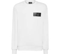 Sweatshirt PLEIN SPORT "Sweatshirt", Jungen, Gr. 3XL, weiß (01, weiß), Obermaterial: 88% Baumwolle, 12% Polyester, Sweatshirts Sweatshirt (96290941-XXXL) 01, weiß