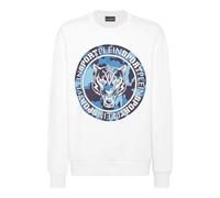 PLEIN SPORT Herren Sweatshirt CARBON TIGER (PP13089) XXL Wei?