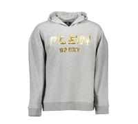Philipp Plein Sport Herren Hoodie FIPS215 94 Grau L mit schwarzem Logo