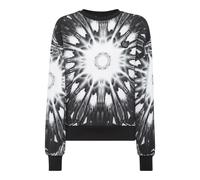 Sweatshirt PLEIN SPORT "Optical Flower", Damen, Gr. S, schwarz (02, schwarz), Obermaterial: 100% Baumwolle, Sweatshirts (89609114-S) 02, schwarz