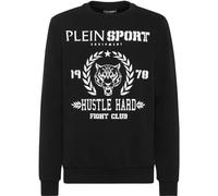 Sweatshirt PLEIN SPORT "Tiger", Herren, Gr. XL, 0201, schwarz, weiß, Obermaterial: 88% Baumwolle, 12% Polyester, Sweatshirts (22768452-XL) 0201, schwarz, weiß