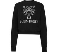 Sweatshirt PLEIN SPORT "Tiger", Damen, Gr. M, schwarz (02, schwarz), Obermaterial: 88% Baumwolle, 12% Polyester, Sweatshirts (83816616-M) 02, schwarz