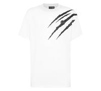 Plein Sport - T-Shirt Rundhals SS Scratch - - Sport - Herren - Weiß - L