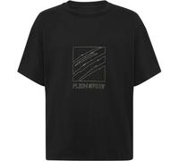 PLEIN SPORT T-Shirt Rundhalsausschnitt Ss SCRATCH (AAEC-MTK8765-STE001N) L 0293 | black/lightgold