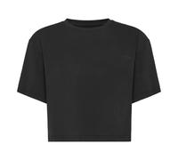 T-Shirt PLEIN SPORT "Scratch", Damen, Gr. S, schwarz (02, schwarz), Obermaterial: 48% Modal, 47% Baumwolle, 5% Elasthan, Shirts T-Shirt (99117431-S) 02, schwarz