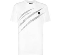 PLEIN SPORT T-Shirt SCRATCH (SAEC-MTK8008-STE001N) M 0170 | white/silver