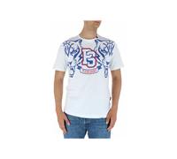 Plein Sport TigerStyle Sommer T-Shirt Herren Weiß Baumwolle - Größe: S