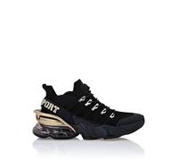 Sneaker PLEIN SPORT "Tiger Attack//Gen.x.4", Damen, Gr. 41, Normalschaft, schwarz (0216, schwarz, gold), Schuhe Sneaker (89049640-41) 0216, schwarz, gold