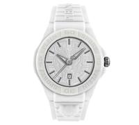 Plein Sport Unisex Uhr Analog Quarz New Fearless Weiss PSHDA0324 Silikon