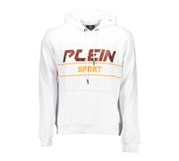 Plein Sport - Weiße Kapuzen-Sweatshirt mit Druck - - Sport - Herren - Weiß - 2XL
