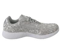 Plein Sport Women's Silver Polyester Runner Joice Sneakers Shoes EU 39/UK 6