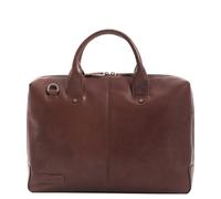Plevier Rock Basalt Aktentasche Leder 41 cm Laptopfach braun