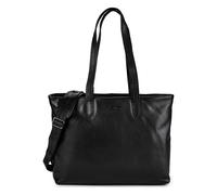 Plevier Catz Aktentasche RFID Schutz Leder 43 cm Laptopfach schwarz Damen