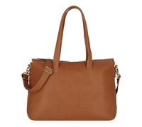 Plevier Edge Aktentasche RFID Schutz Leder 40 cm Laptopfach cognac Herren