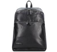 Plevier Rock Amaril Business-Rucksack Leder 43 cm Laptopfach schwarz