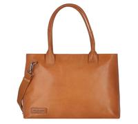 Plevier Rock Amber Schultertasche Leder 43 cm Laptopfach braun