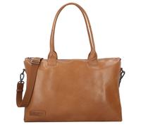 Plevier Rock Copal Schultertasche Leder 44 cm Laptopfach braun