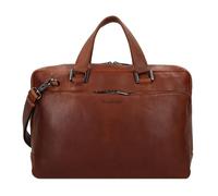 Plevier Vintage Bill Aktentasche Leder 40 cm Laptopfach braun