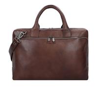 Plevier Vintage Bill Aktentasche Leder 40 cm Laptopfach braun (TAS042213)