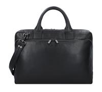 Plevier Vintage Bill Aktentasche Leder 40 cm Laptopfach schwarz (TAS042212)