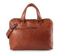 Plevier Vintage Larry Aktentasche Leder 40 cm Laptopfach braun