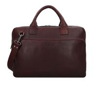 Plevier Vintage Larry Aktentasche Leder 40 cm Laptopfach braun Herren