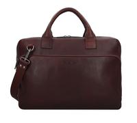 Plevier Vintage Larry Aktentasche Leder 40 cm Laptopfach braun Herren