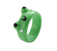 PLGEBR Frosch-Schlammring, schöner Tier-Acryl-Ring, interessanter Frosch-Ring, Vintage-Trend-Freundschafts-Knöchel-Set, Schmuckgeschenk für Frauen, Jugendliche und Mädchen