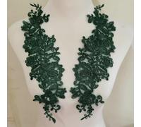 PLIAGE Grüne Spitze-Blumen-Stickerei-Patches zum Aufnähen auf Kleidung, Kleid, Chiffon-Applikationen, Reparatur, Handarbeit