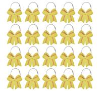 PLIGREAT 20 Stück Softball Gepäckanhänger Mit Schleife 7cm Schleife Schlüsselanhänger Namensschild Für Koffer Männer Frauen Gepäck Tasche Identifier Etiketten Zubehör