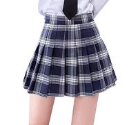 Plissee Rock Damen Midi Kurz Pink Faltenrock MiniSommerröcke Karierter-Rock Faltenröcke Teenager Mädchen Y2K Skirt Minirock Skater Rock Glocken Rock Tennis-Rock Streetwear