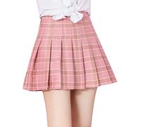 Plissee Rock Damen Midi Kurz Pink Faltenrock MiniSommerröcke Karierter-Rock Faltenröcke Teenager Mädchen Y2K Skirt Minirock Skater Rock Glocken Rock Tennis-Rock Streetwear