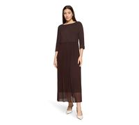 Plisseekleid BETTY BARCLAY "Damen mit 3/4 Arm", Damen, Gr. 46, Normalgrößen, light maroon, Obermaterial: 80% Baumwolle, 16% Polyester, 4% Elasthan; Futter: 95% Viskose, 5% Elasthan, ausgestellt lang,