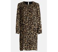 Plisseekleid BETTY BARCLAY "Betty Barclay Plisseekleid langarm", Damen, Gr. 38, Normalgrößen, schwarz (schwarz, beige), Obermaterial: 100% Polyester. Futter: 65% Polyester, 35% Viskose., modisch, Basi