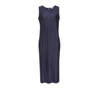 Plisseekleid LASCANA, Damen, Gr. 36, N-Gr, navy, Jersey, Obermaterial: 88% Polyester, 12% Elasthan, unifarben, figurumspielend ca. Mitte Wade, Rundhals, Kleider, in Midilänge, Trägerkleid, Sommerkleid